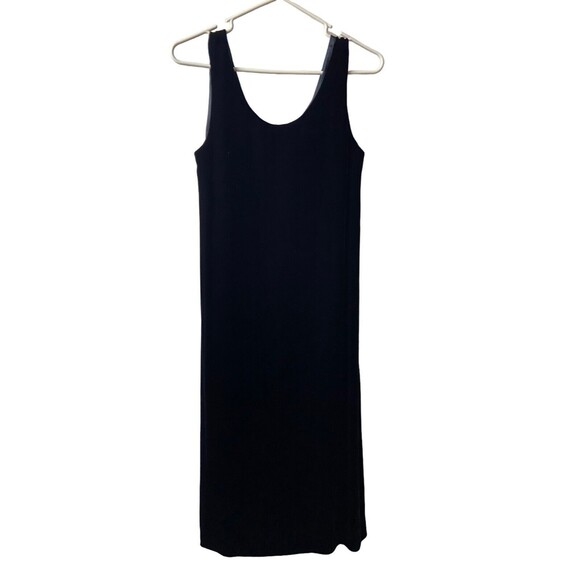 Perspective Velvet Dress Juniors 7 Silk Rayon Blend Midi Tank Lined Choir Vtg - Picture 1 of 6